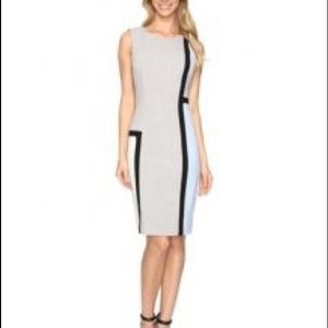 Calvin Klein color block sheath dress Size 4